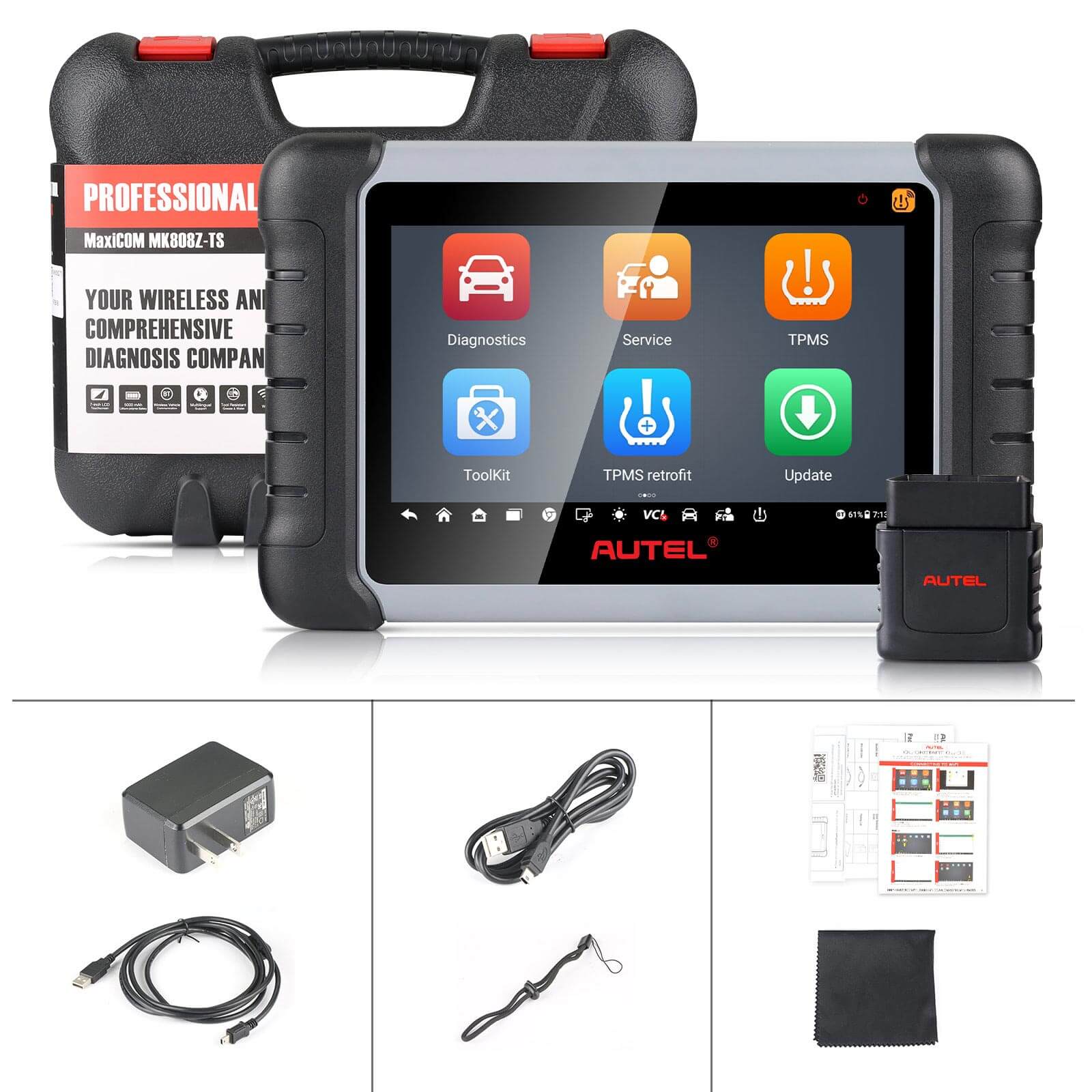 Autel MaxiCOM MK808Z-TS MK808S-TS OBD2 Diagnostic Scanner