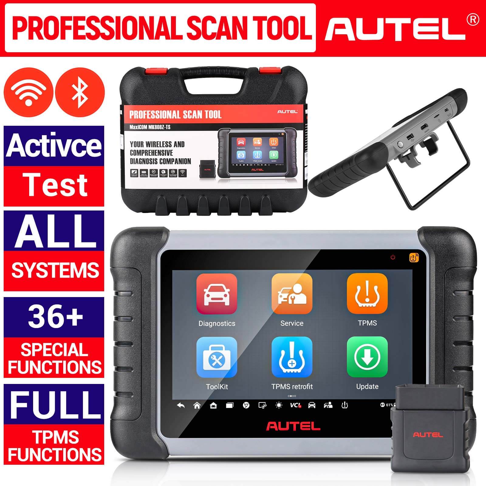 Autel MaxiCOM MK808Z-TS MK808S-TS OBD2 Diagnostic Scanner