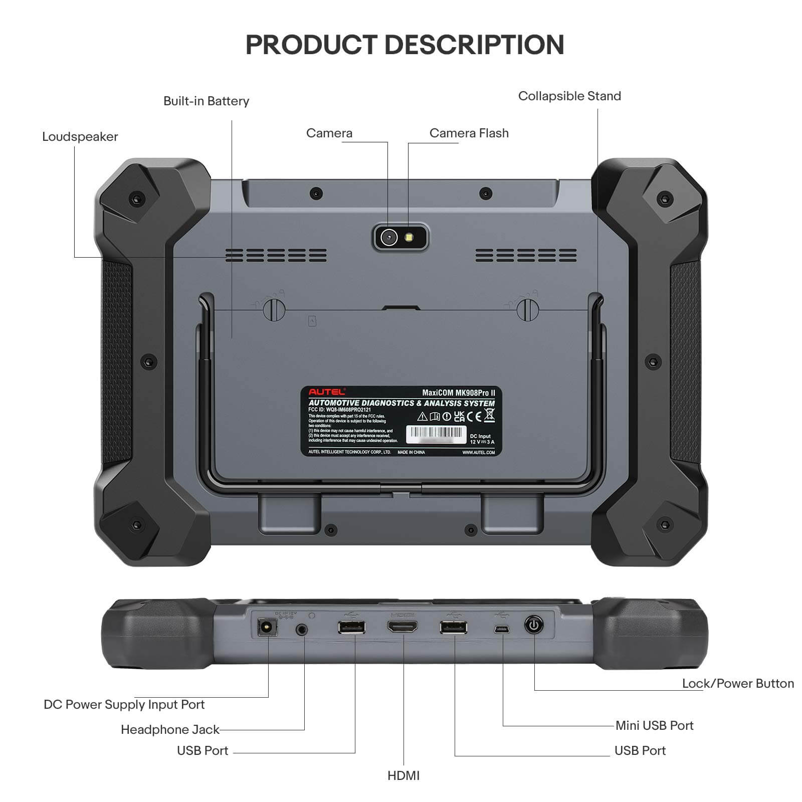 Autel MaxiCOM MK908 PRO II New Automotive Diagnostic Scanner