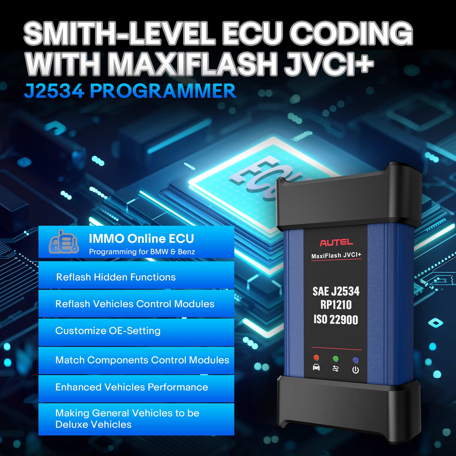 Autel MaxiFlash JVCI+ J2534 ECU Programming Device