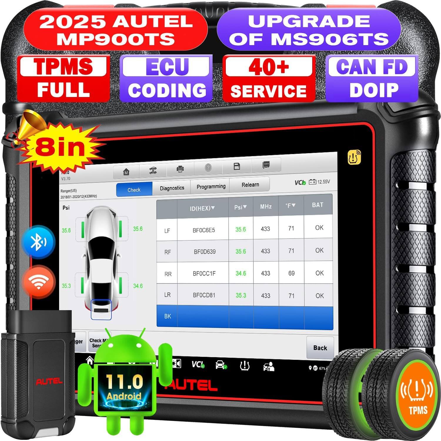 Autel MaxiPRO MP900Z-TS Auto Diagnostic Scanner with Comprehensive TPMS Functions