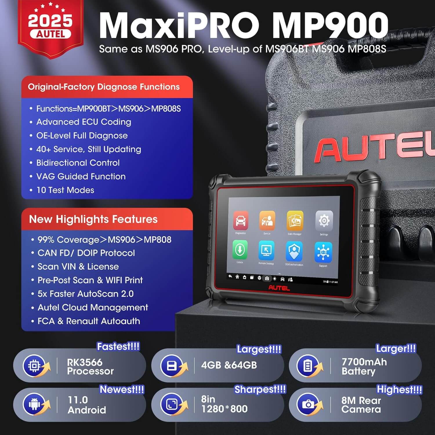 Autel MaxiPRO MP900 Advanced All System Car Diagnostic Scanner