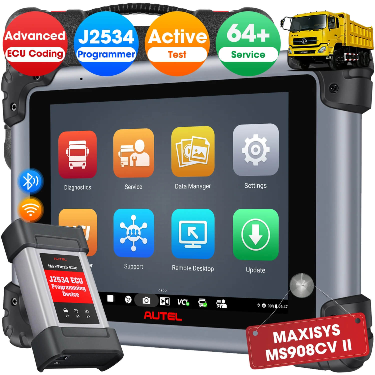 Autel MaxiSys MS908CV II Heavy Duty Truck Scanner