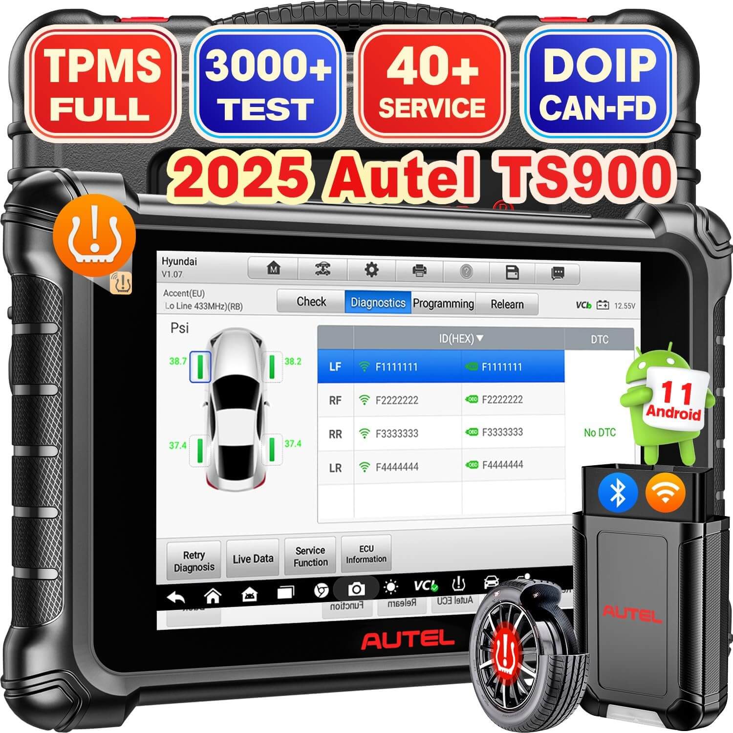 Autel MaxiTPMS TS900 Advanced Diagnostic TPMS Scanner